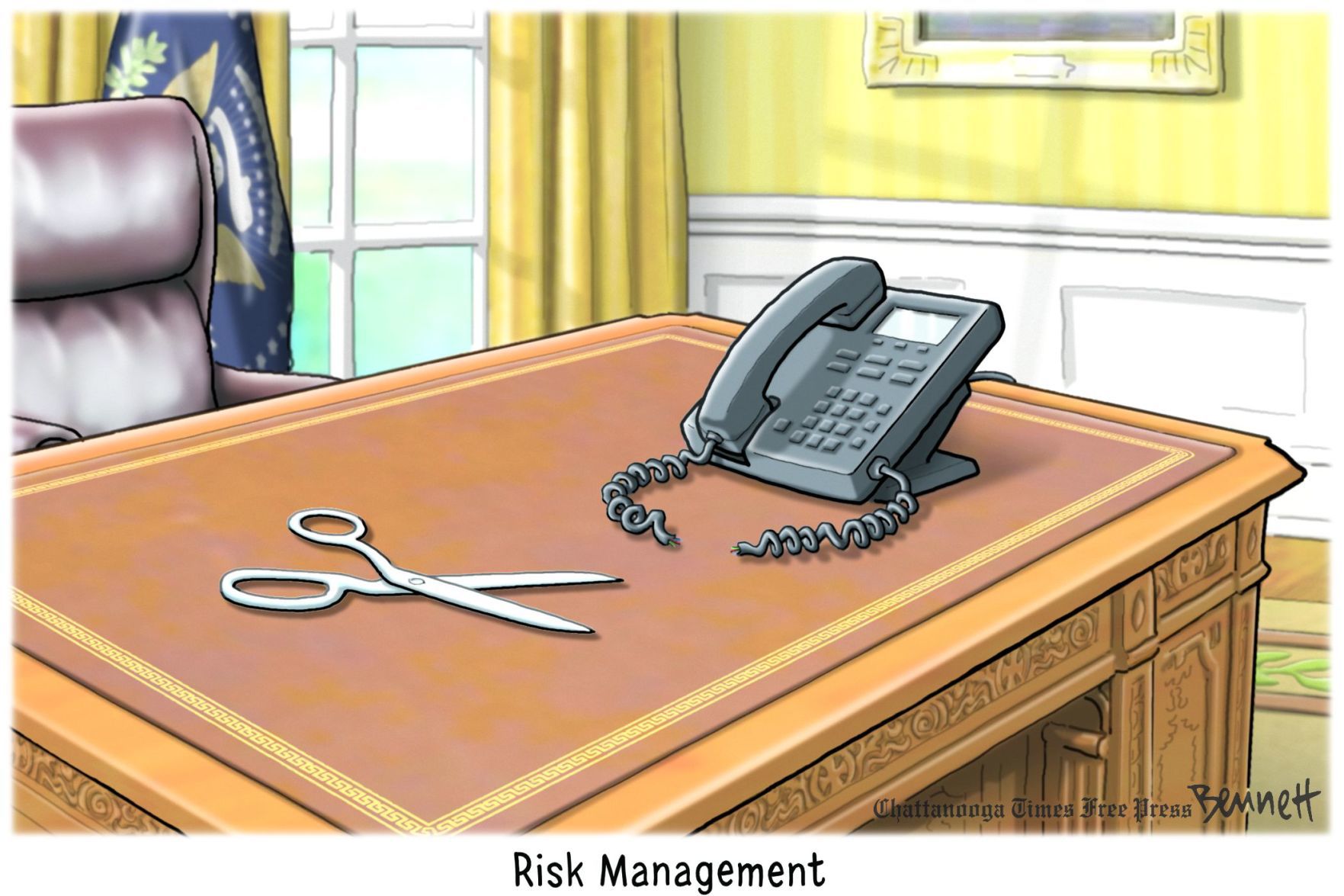 Bennett editorial cartoon